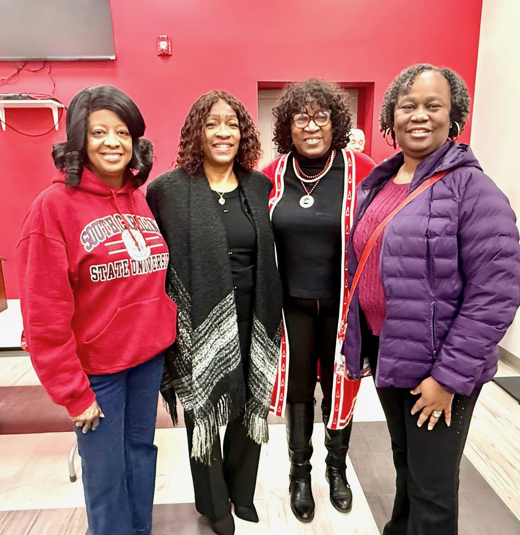 Delaney with supporters